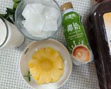 夏日飲品-椰香奶鳳果汁的食譜步驟1照片