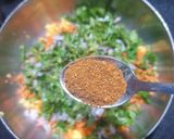 A picture of step 3 of Corn Spinach Besan Tikki.