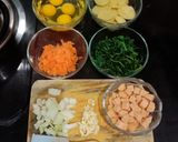 Foto langkah ke 1 dari resep Omelet Sayur.
