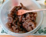 A picture of step 2 of Hilljack's grilled marinated shrimp.