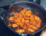 รูปขั้นตอนการทำที่ 10 ของ ข้าวหน้าไก่ผัดกิมจิ