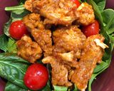 A picture of step 6 of 2 Ingredient Bbq Zesty Chicken Strips.