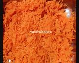 A picture of step 1 of Carrot Almond Laddoo.