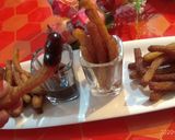 A picture of step 4 of Churros with chocolate dip.