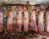 Foto del paso 5 de la receta Longanizas sobre verduras al horno
