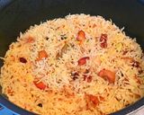 A picture of step 9 of Kashmiri Pulao.