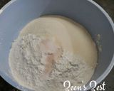 A picture of step 1 of Cheese Honey Msemen/Rghaif.