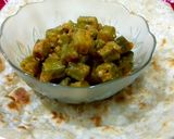 A picture of step 5 of Bhindi ki bhujiya & Square paratha #Sehri_CookingSpecial_Contest.