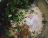 A picture of step 1 of Besan ka chilla.