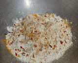 A picture of step 2 of Methi Parathas.