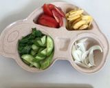Hình bước làm 1 của món Mực xào chua ngọt