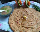A picture of step 3 of Desi Methi masala parota.