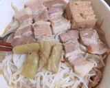 Hình bước làm 1 của món Bún mắm ruốc