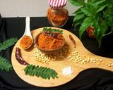 A picture of step 4 of Sambhar powder masala (South Indian recipe).
