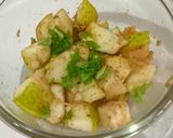 A picture of step 3 of Babugosha / Pear Chaat.