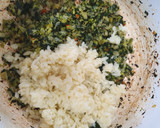 Foto del paso 3 de la receta: Calabaza rellena con espinaca, brócoli y arroz