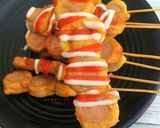 Foto langkah ke 4 dari resep Sate roti sosis.