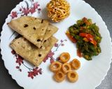 लहसुनी भिंडी की सब्जी और रोटी रेसिपी चरण 8 फोटो