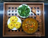 Hình bước làm 3 của món Cà ri bò bằm