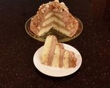 A picture of step 17 of Hazelnut Layer Cake with Hazelnut Cream Frosting.