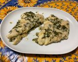 Une image de l'étape 12 de Filets de julienne à l'échalote, coriandre, prosecco et parmesan.