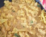 A picture of step 8 of Cauliflower korma.