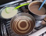 Foto langkah ke 3 dari resep Puding Roti Zebra♡.