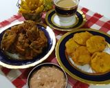 A picture of step 5 of Pakoray with fries.