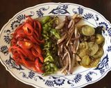 A picture of step 1 of California Farm Griddled Barbecued Fajitas.