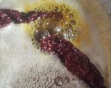 A picture of step 4 of Lemon rice in my style.