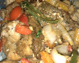 A picture of step 5 of Beef steak sweet and sour tofu with scrambled egg.