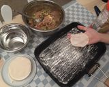 A picture of step 3 of Homemade pork and cabbage dumpling 🥟.