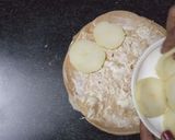 A picture of step 5 of Sandwich pizza from leftover Roti.