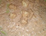 A picture of step 2 of Oats badam burfi.