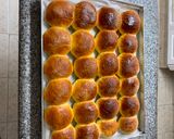 A picture of step 1 of Piñitas (Sweet Milk Bread Rolls).