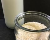 Foto del paso 3 de la receta: Leche de coco casera + bagazo de coco tostado + chía pudding de coco: sin gluten, vegan y sin azúcar