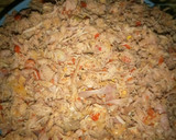 A picture of step 4 of Chicken floss (danbun nama).