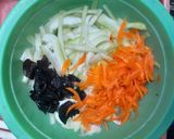 Foto langkah ke 2 dari resep Cah Labu Wortel Jamur.