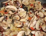 A picture of step 3 of Baby Bella Mushroom Fried Rice.