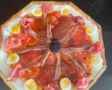 Foto del paso 3 de la receta Tomate rosa con mar y montaña 🏔️