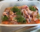 Une image de l'étape 8 de Trio de poissons marinés à la plancha.