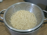 Tallarines con crema