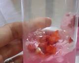 (27)Strawberry Jelly Drink langkah memasak 1 foto