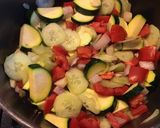 Une image de l'étape 4 de Soupe automnale aux poireaux courgettes tomates et concombre.