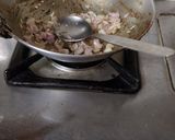 A picture of step 1 of Sev bhaji recipe.