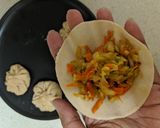 A picture of step 5 of Vegetable Wheat Momos.