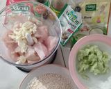 Foto langkah ke 1 dari resep Siomay Oatmeal|Tinggi Protein, Sehat Tanpa Tepung.