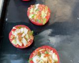 Une image de l'étape 12 de Tomates roses à la provençale.