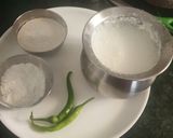 A picture of step 1 of Farali Khandvi.