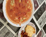 Foto del paso 2 de la receta: Gazpacho andaluz y pechuga a la plancha con pimientos asados